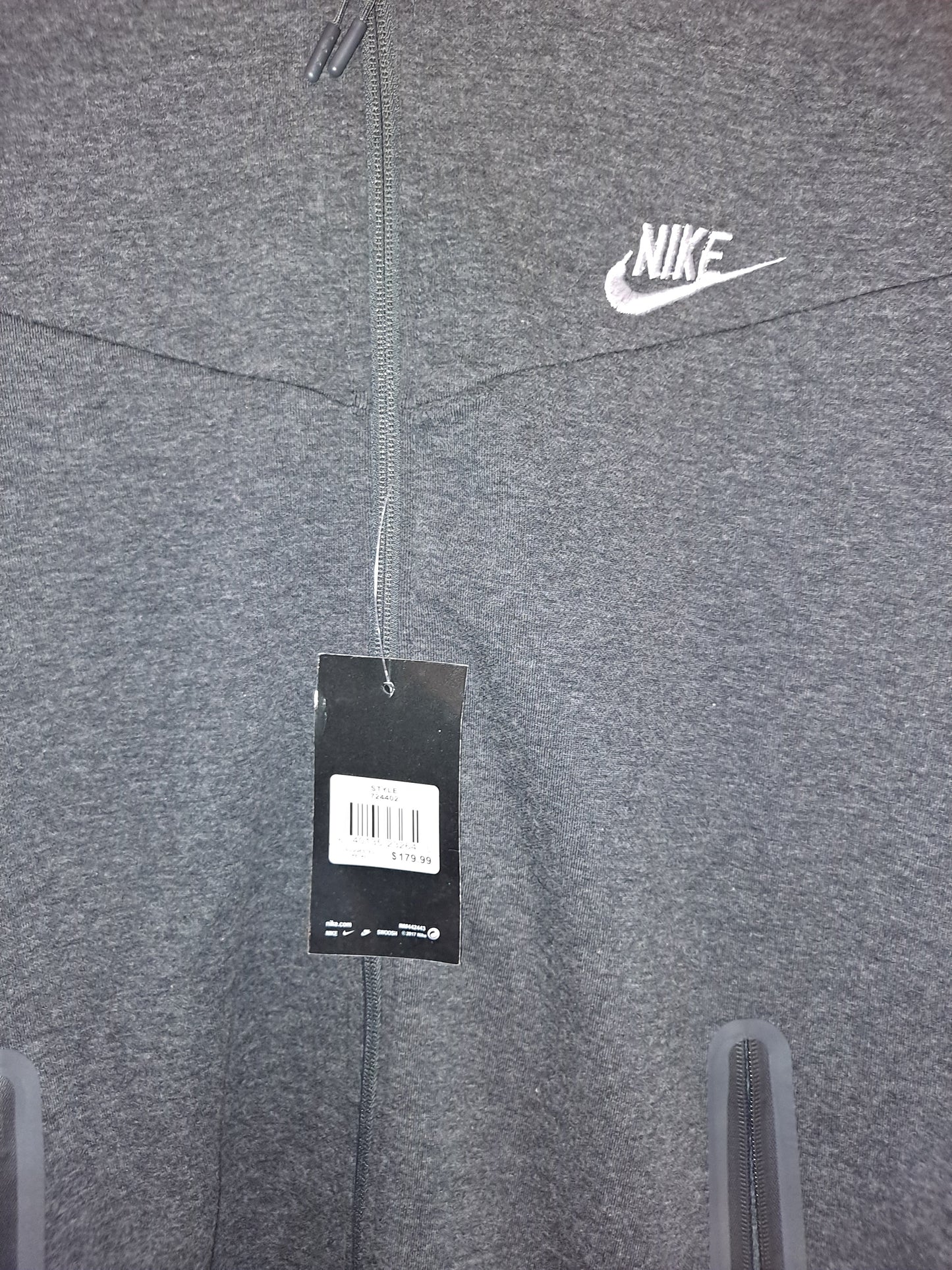 ON HAND DARK GREY UNISEX NIK SWEATSUIT MEDIUM/LARGE