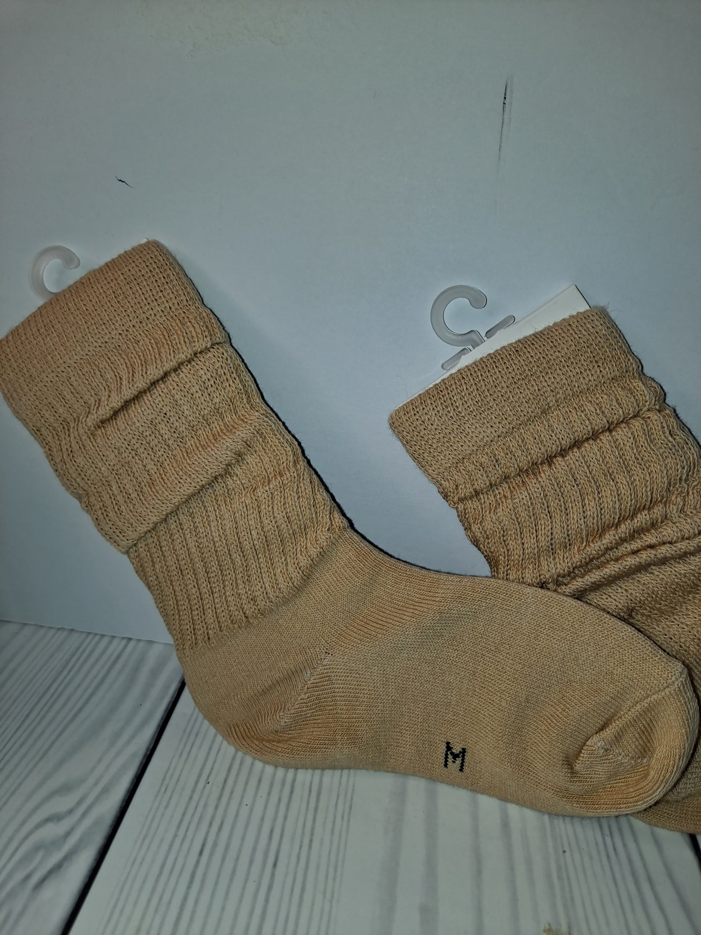 ON HAND TAN GREY KIDS JUNK SOCKS