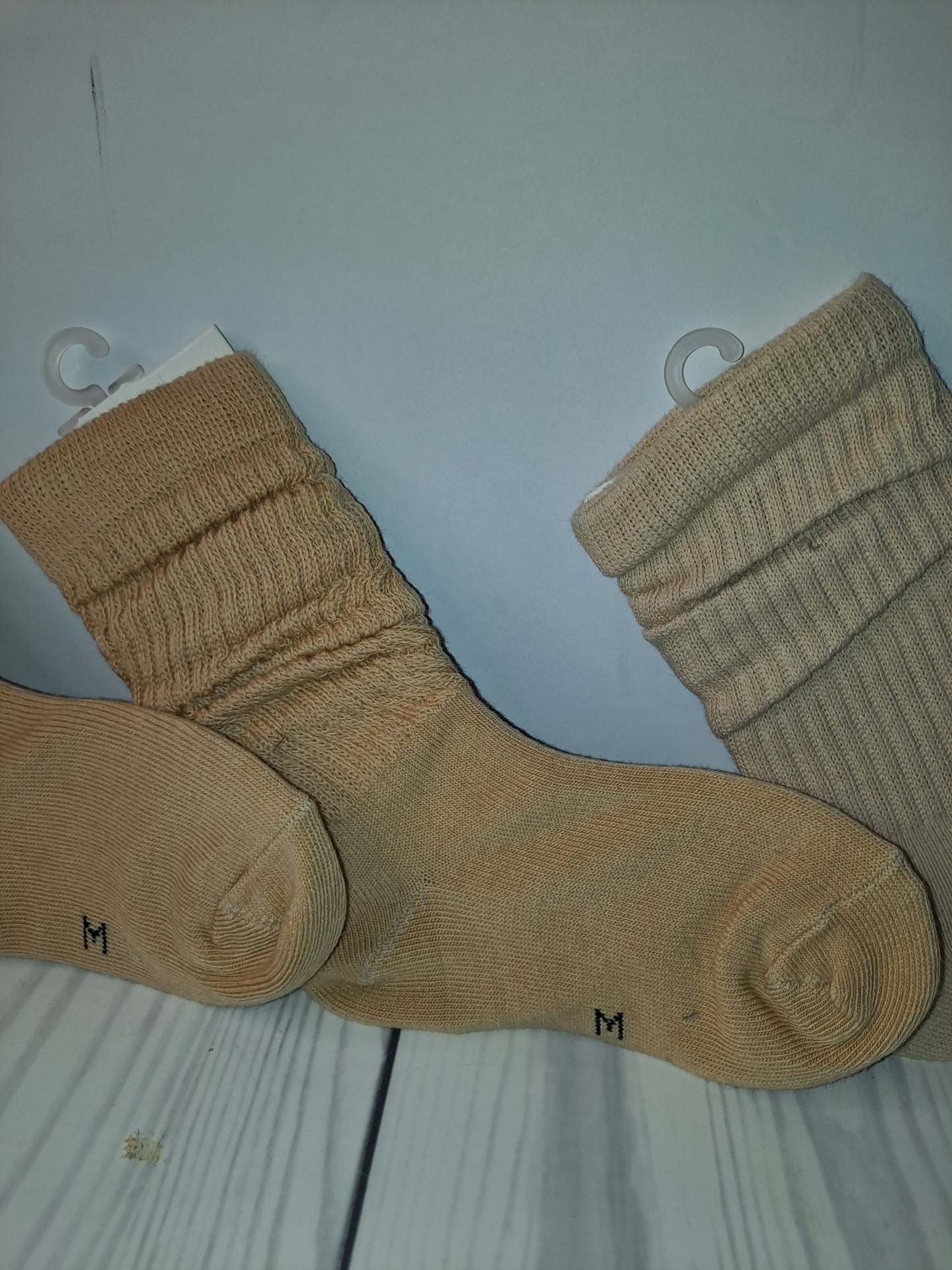 ON HAND TAN GREY KIDS JUNK SOCKS