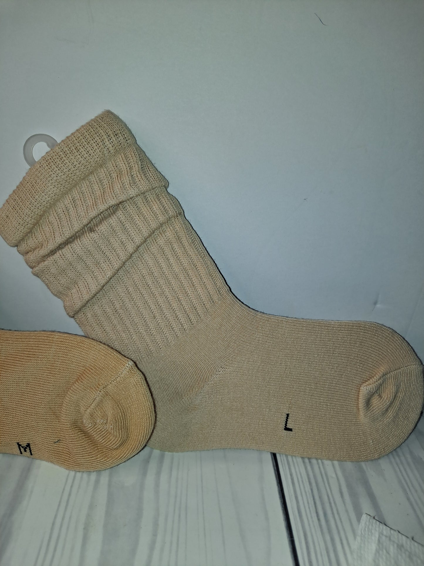 ON HAND TAN GREY KIDS JUNK SOCKS