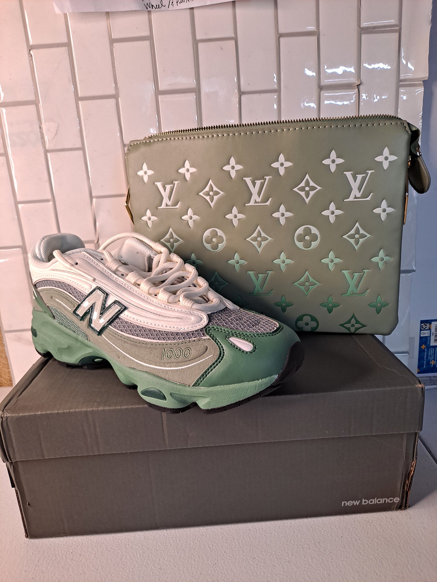 NB SNEAKERS OR LV CROSSBODY BAG
