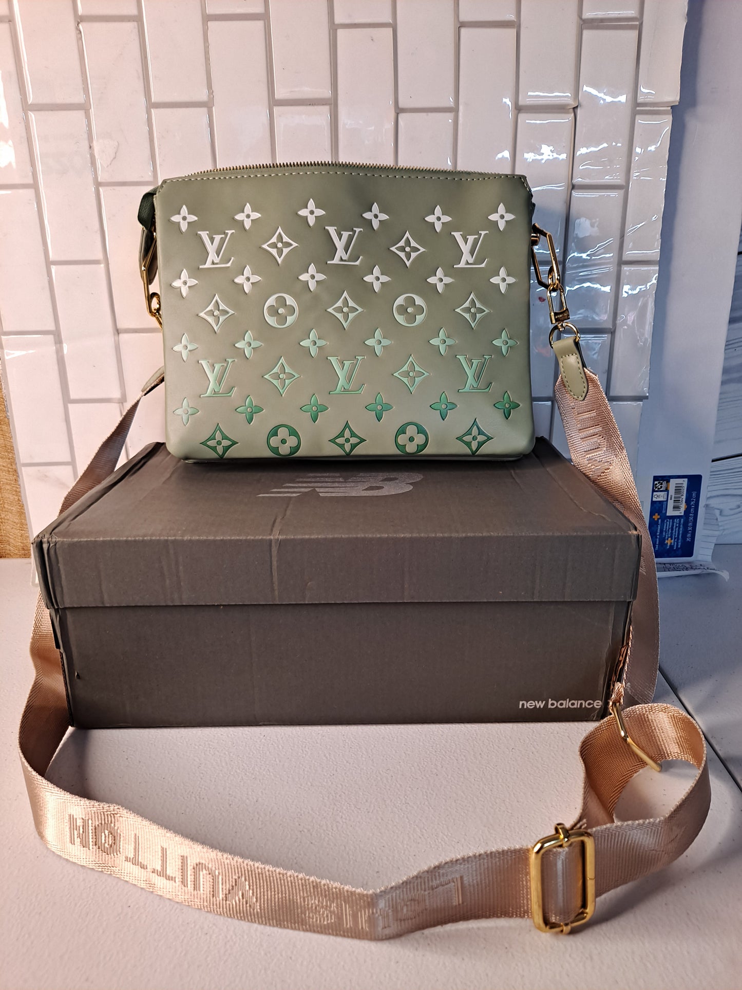 NB SNEAKERS OR LV CROSSBODY BAG