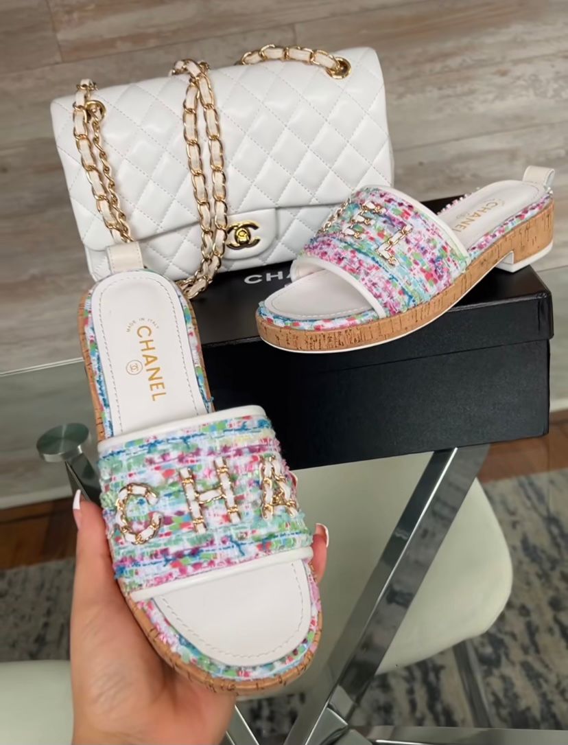 PRE-ORDER CC SET/BUNDLE CROSSBODY BAG & SLIDES/SANDALS