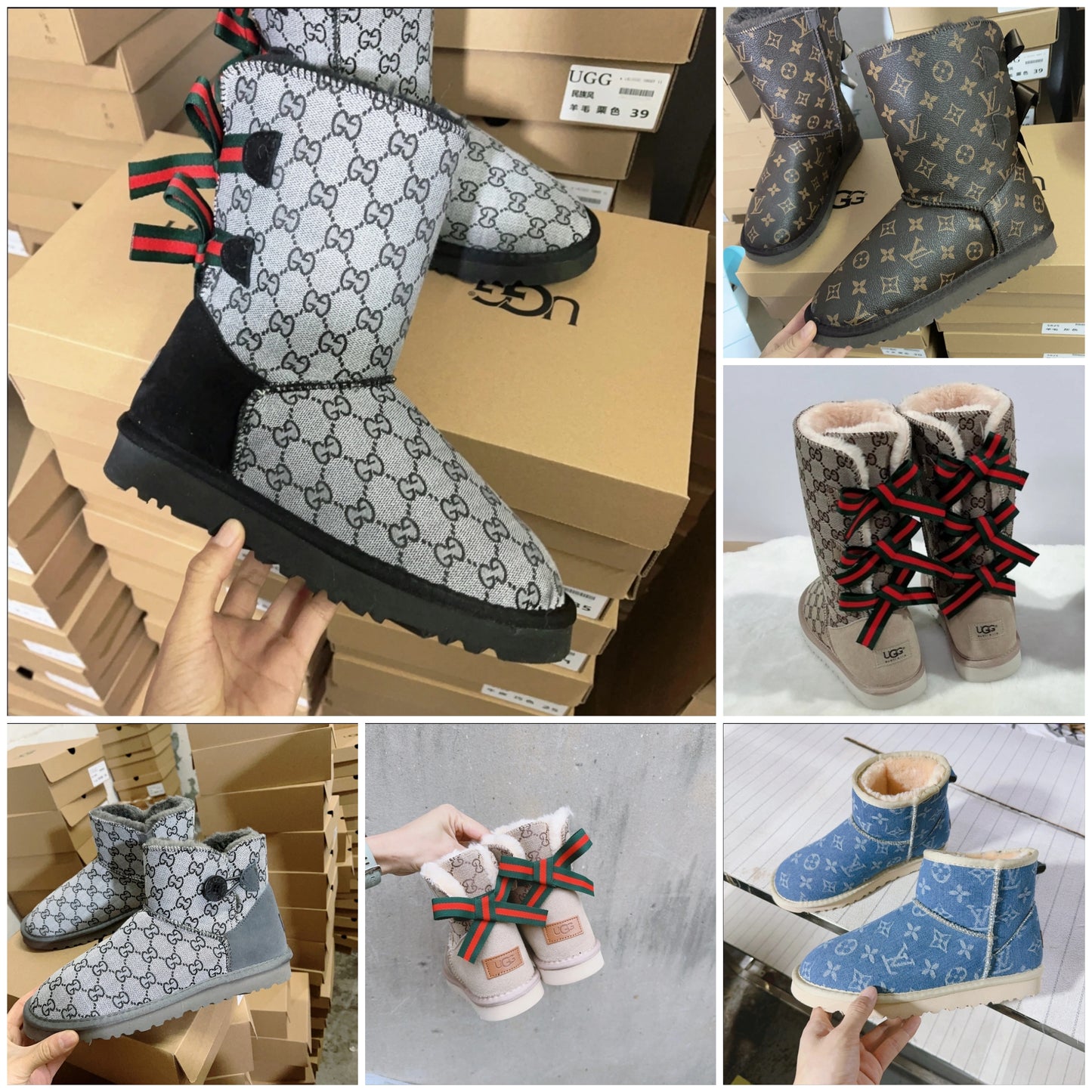 PRE-ORDER GG, LV UGG BOOTS