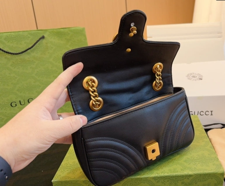 GG GOLD CHAIN CROSSBODY BAGS