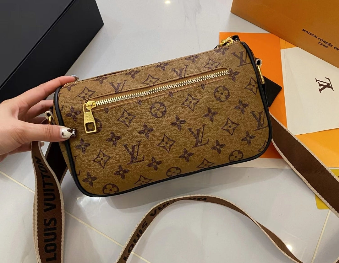 LV BACK ZIPPER CROSSBODY BAG
