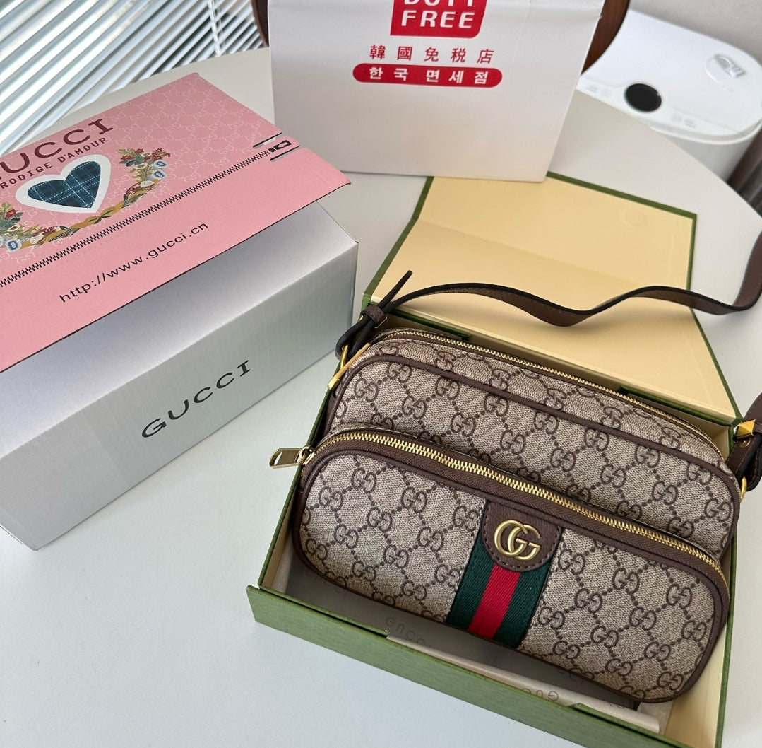 GG DOUBLE ZIP CROSSBODY BAG 73240195