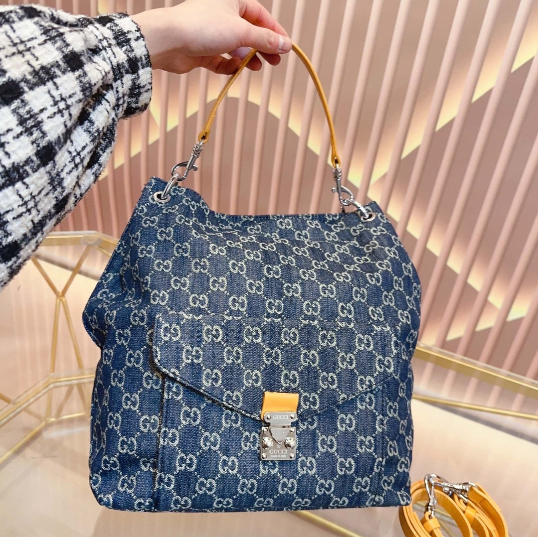 GG DENIM BUCKET/CROSSBODY BAG 73240135