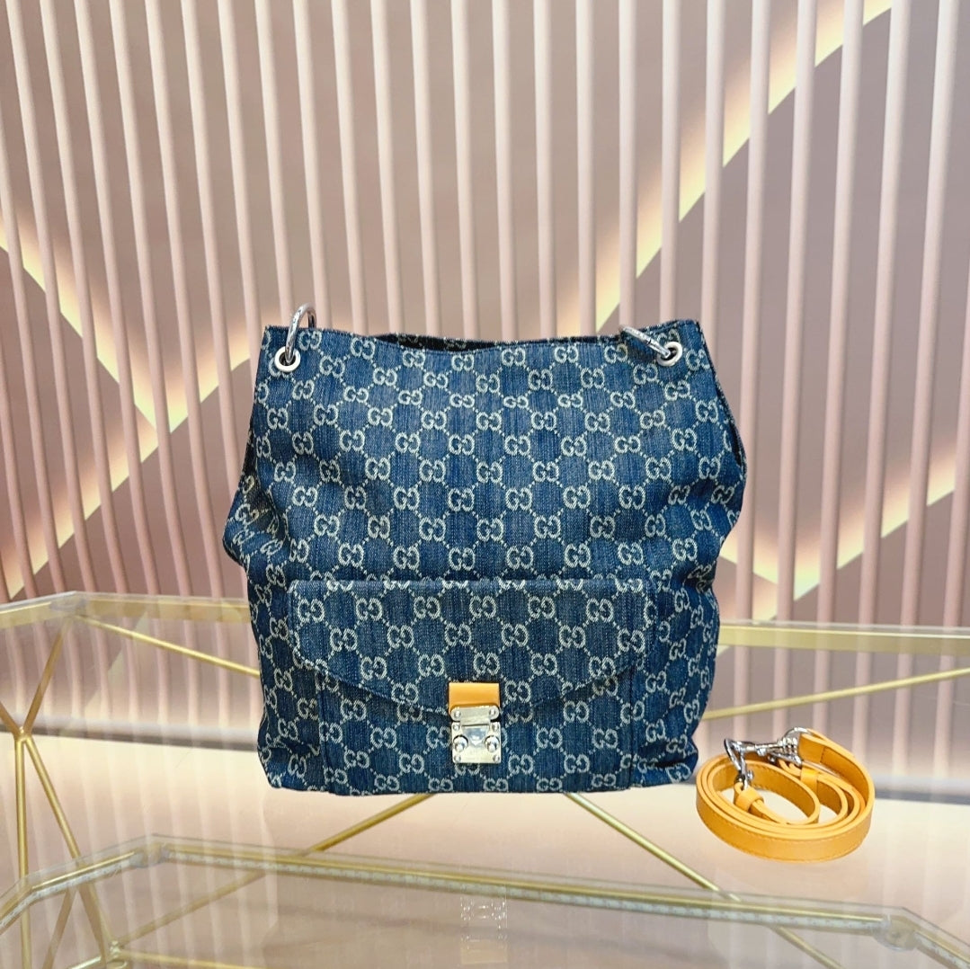 GG DENIM BUCKET/CROSSBODY BAG 73240135