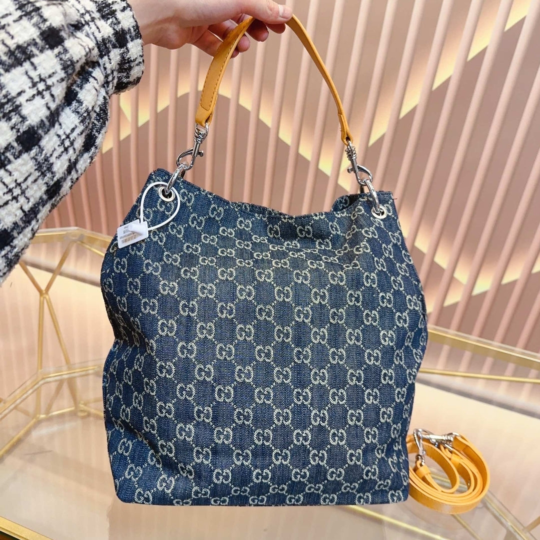 GG DENIM BUCKET/CROSSBODY BAG 73240135