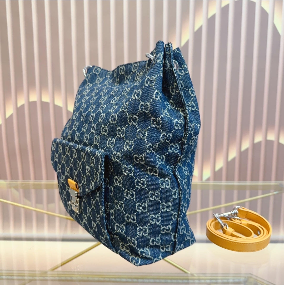 GG DENIM BUCKET/CROSSBODY BAG 73240135
