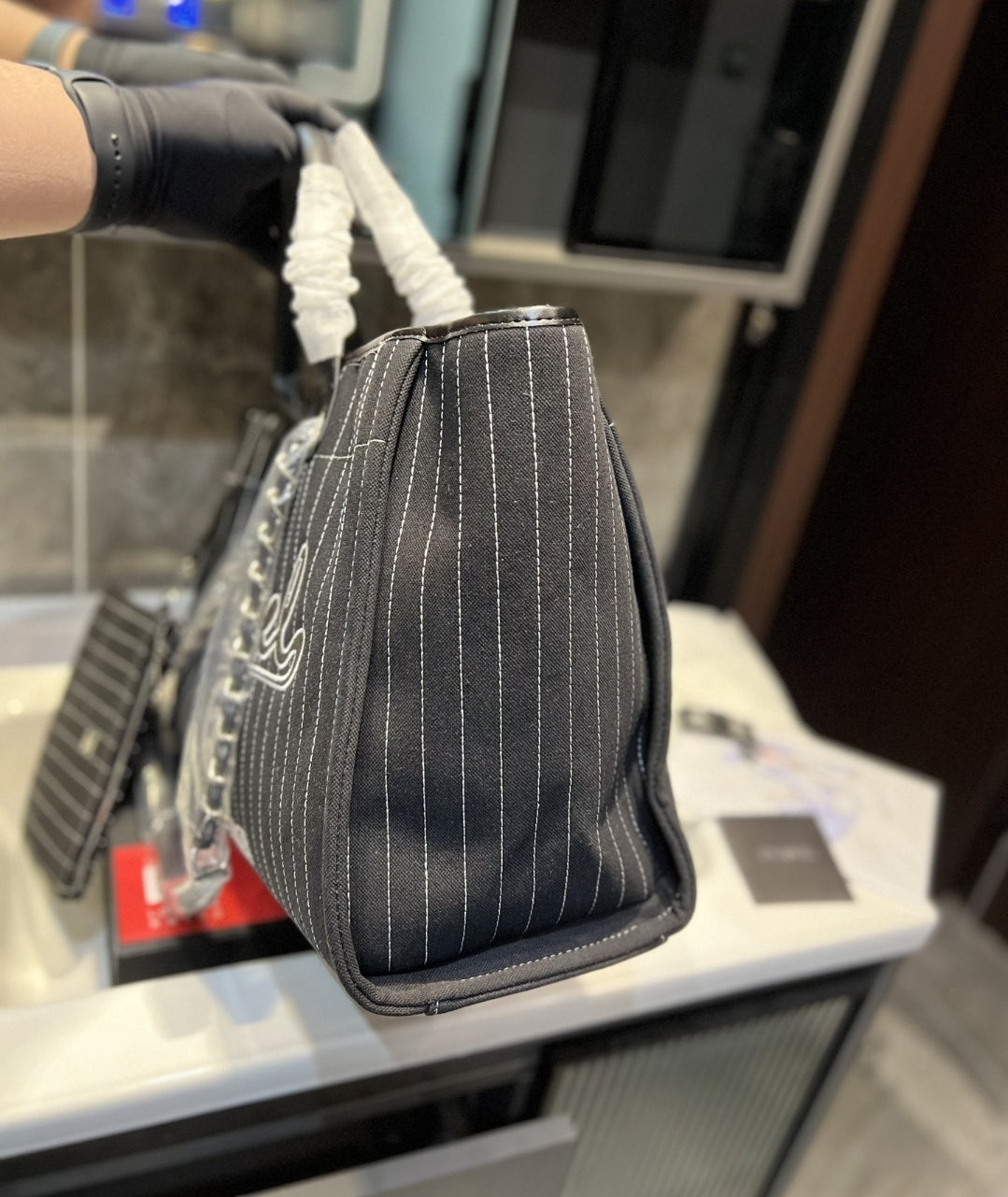 CC BLACK DENIM SET 2PC BAGS 7359160