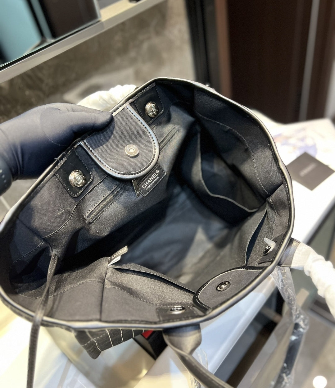CC BLACK DENIM SET 2PC BAGS 7359160