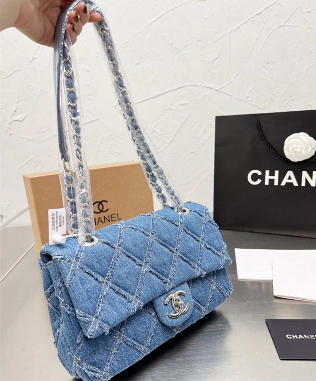 CC BLACK & DENIM CROSSBODY BAGS 73240145