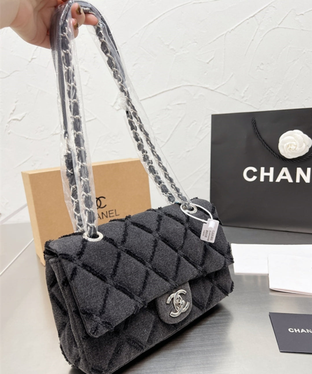 CC BLACK & DENIM CROSSBODY BAGS 73240145