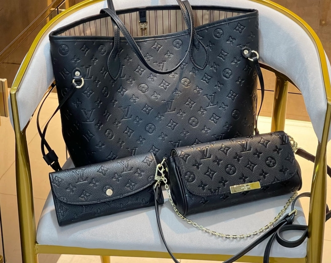 PRE-ORDER LV EMBOSSED NEVERFULL BAG BUNDLE 7220150