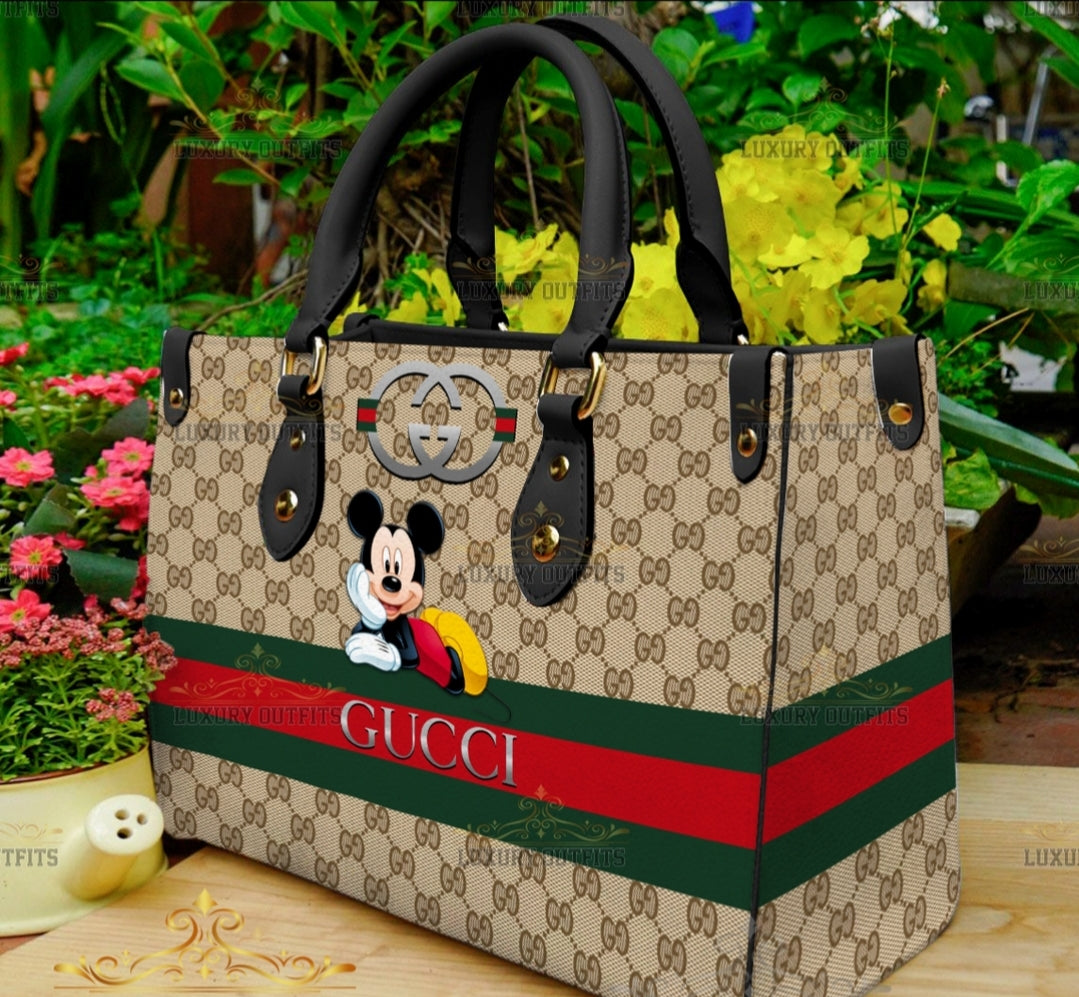 PRE-ORDER GG TOTE MIKEY 3D PRINT BAGS WITH CROSSBODY STRAP