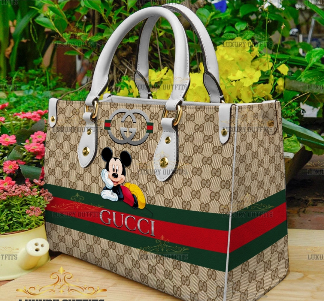 PRE-ORDER GG TOTE MIKEY 3D PRINT BAGS WITH CROSSBODY STRAP