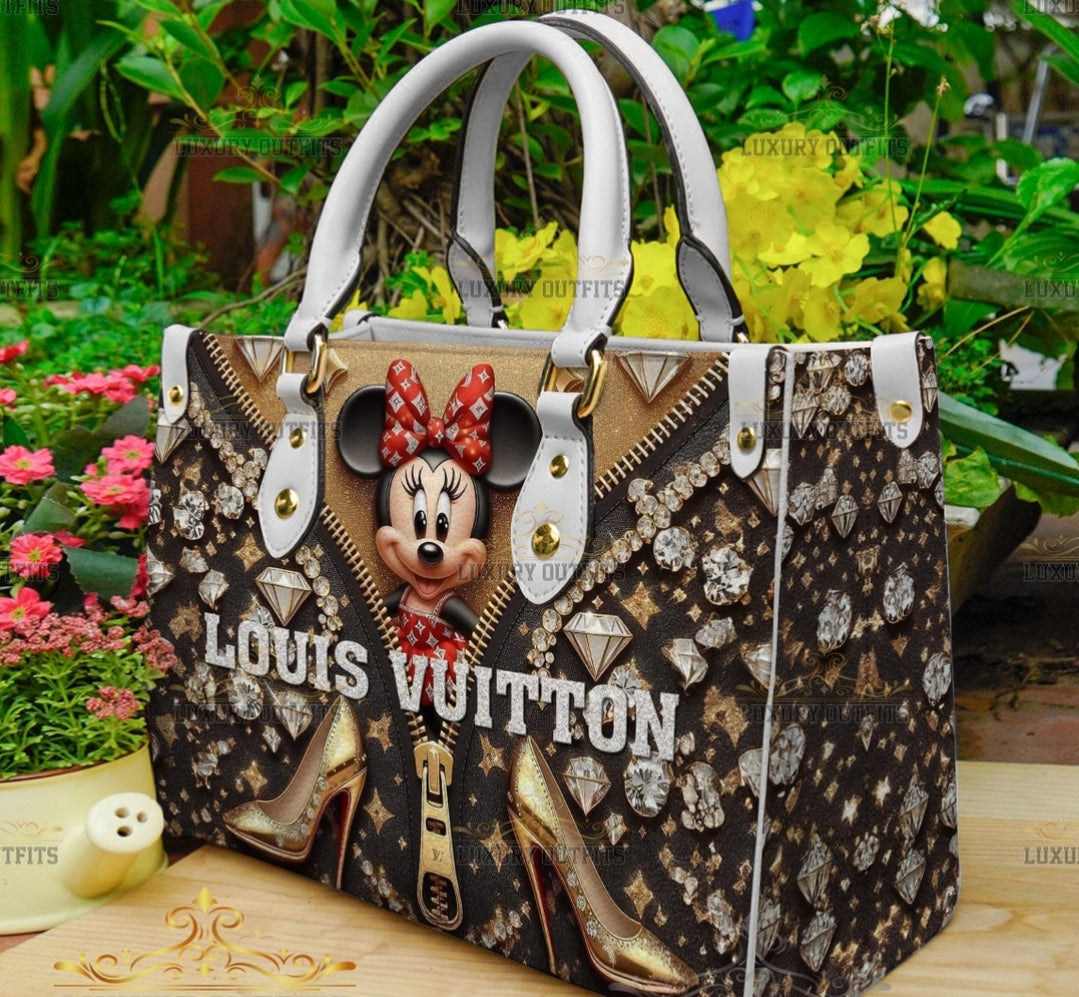 PRE-ORDER LV MINI TOTE 3D PRINT BAGS WITH CROSSBODY STRAP