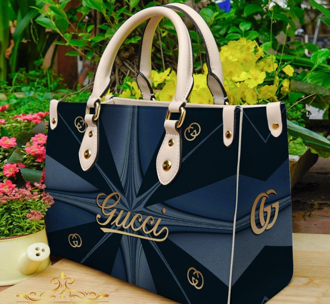 PRE-ORDER BLUE GG TOTE 3D PRINT BAGS WITH CROSSBODY STRAP