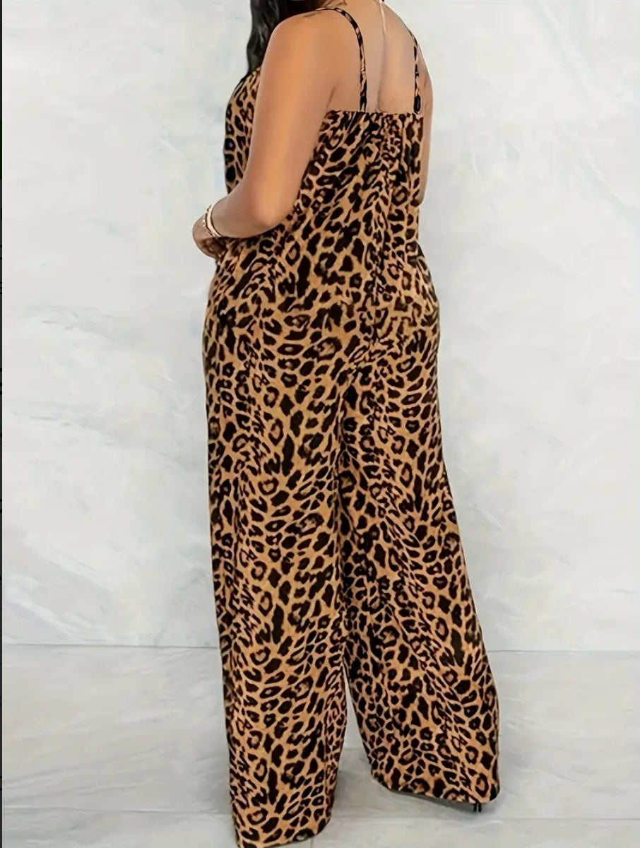 ON HAND LEOPARD JUMPSUIT OUTFIT