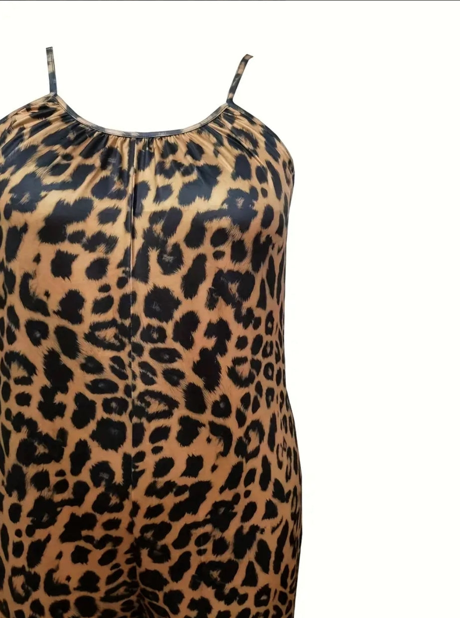 ON HAND LEOPARD JUMPSUIT OUTFIT