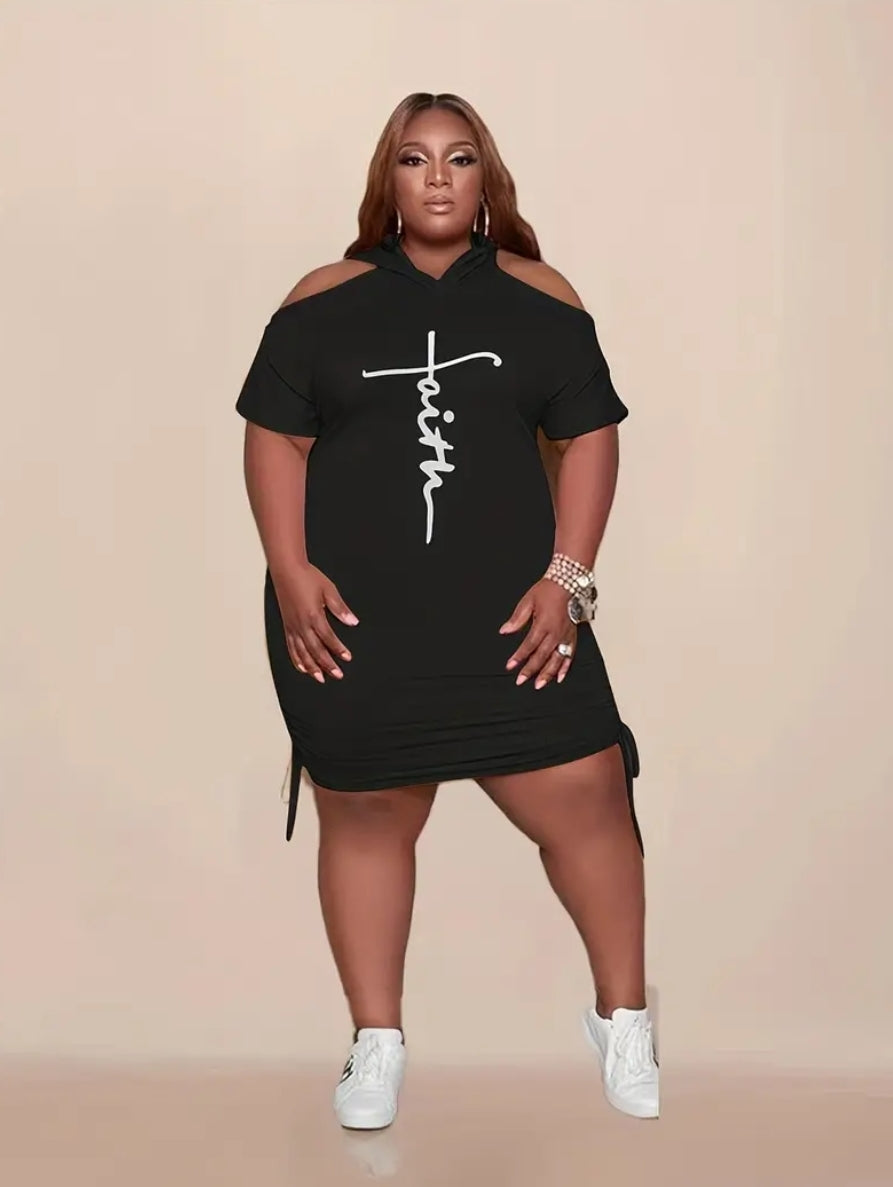 PRE-ORDER FAITH OPEN SHOULDER DRESS