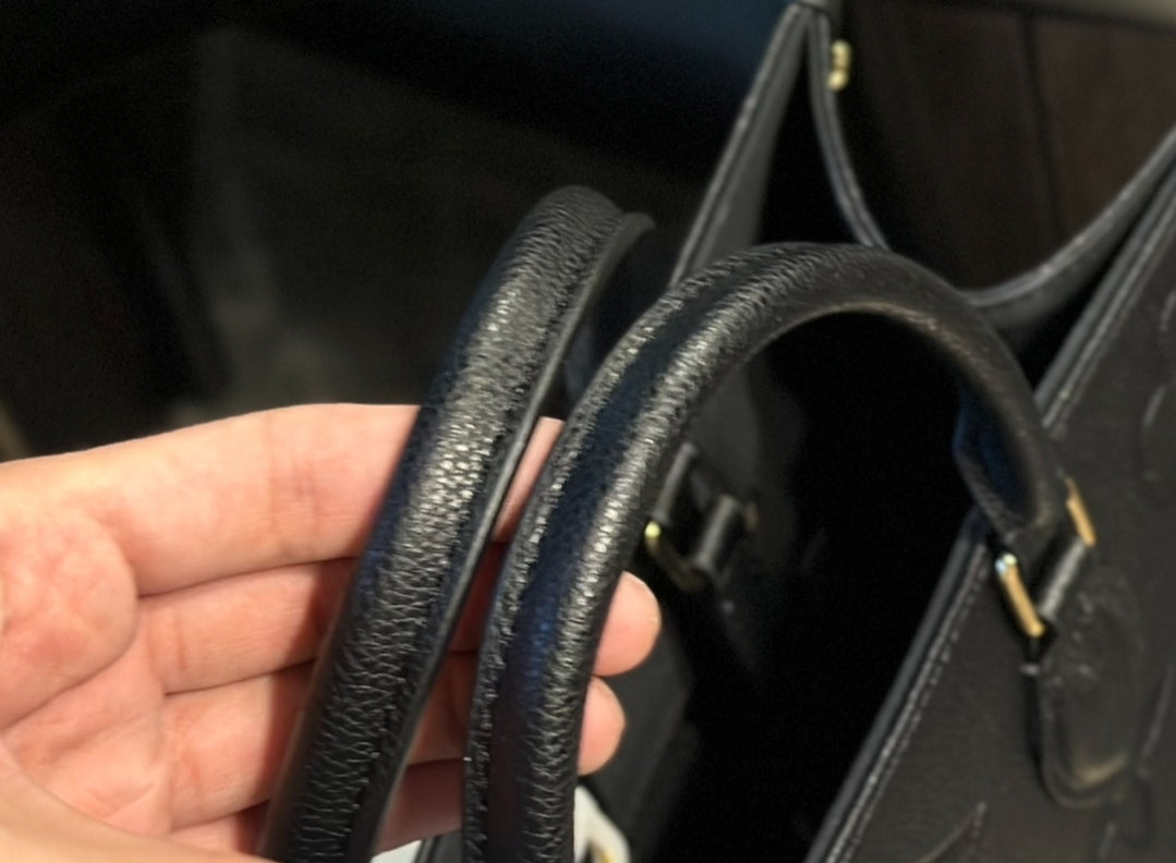 PRE-ORDER BLACK LV EMBOSSED BAG