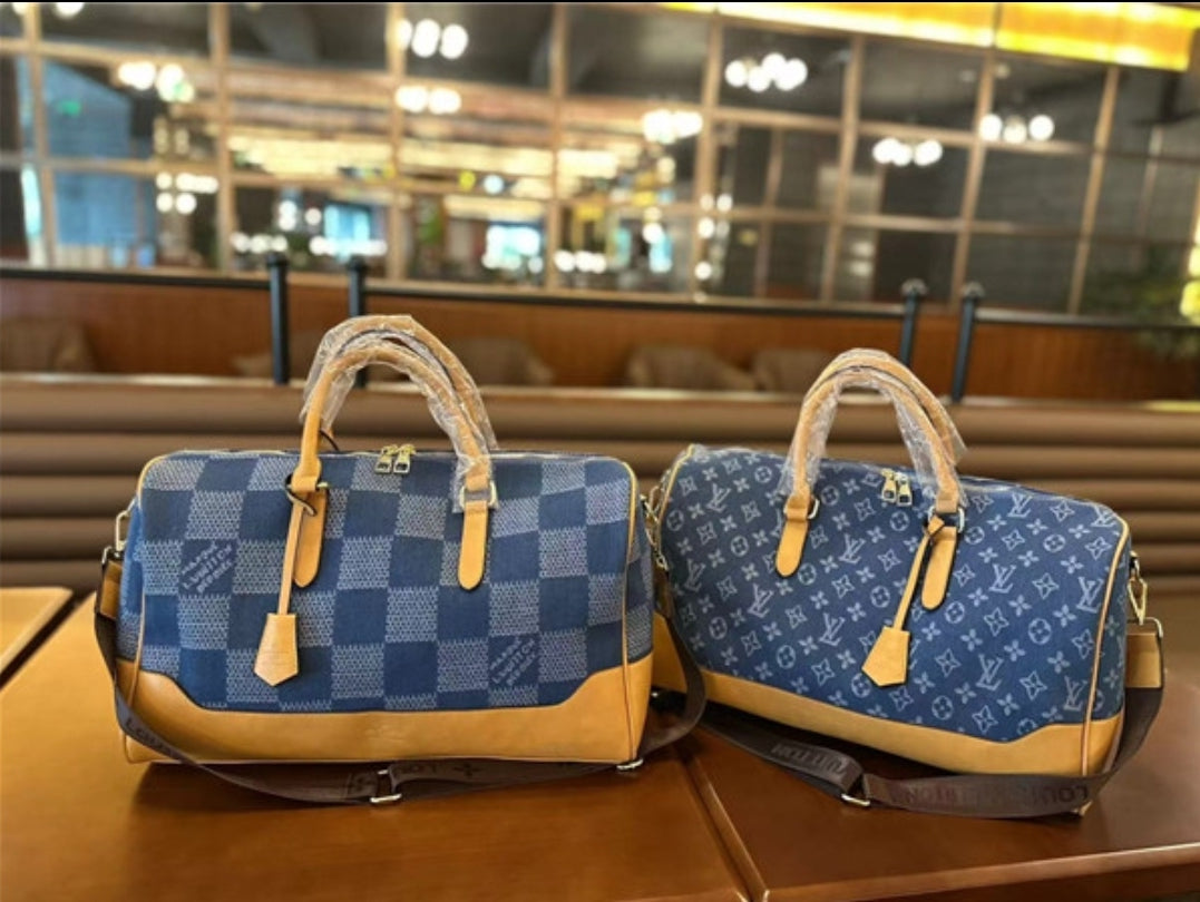 PRE-ORDER DENIM LV DUFFEL BAG 9529
