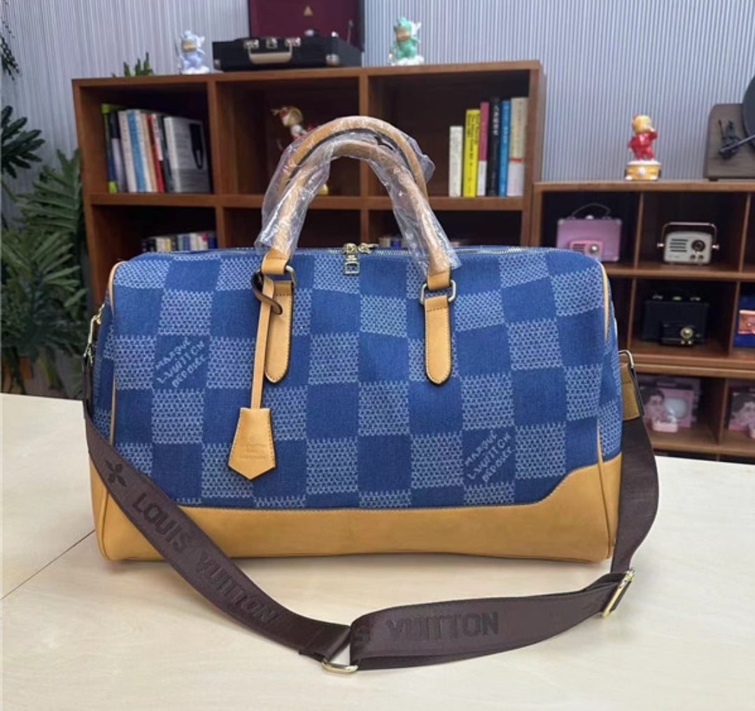 PRE-ORDER DENIM LV DUFFEL BAG 9529