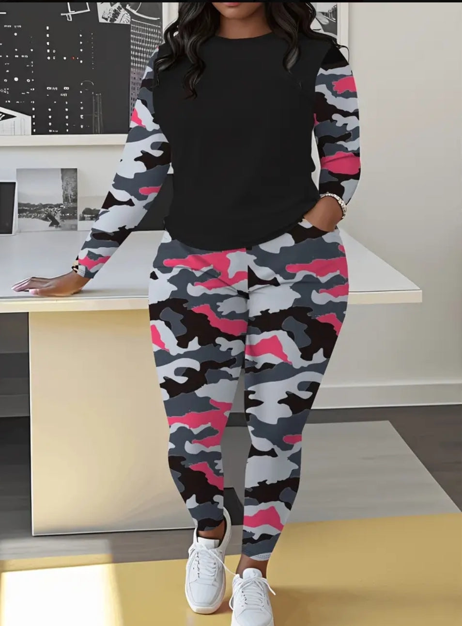 PRE-ORDER Camouflage Long Sleeve Set/ outfit