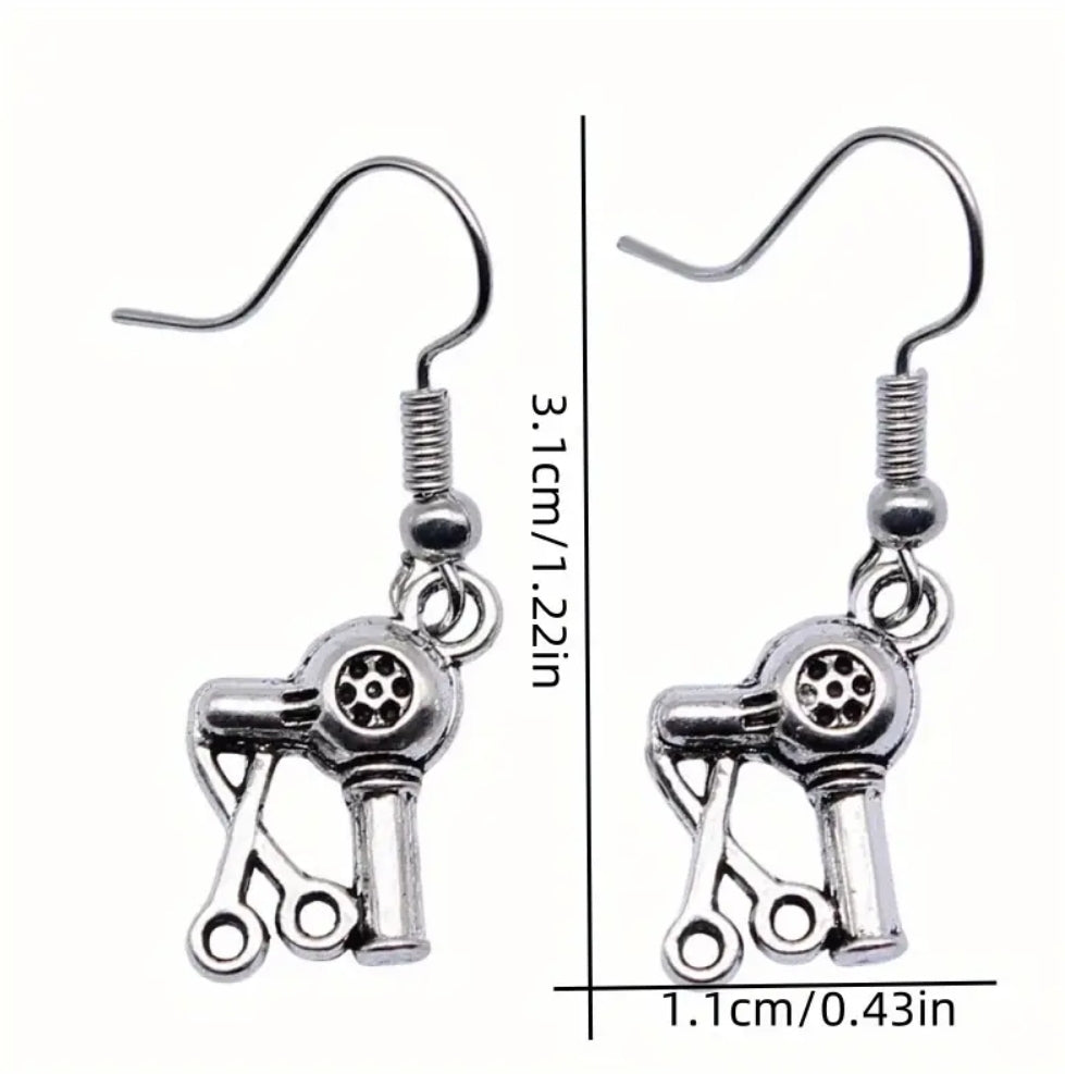 ON HAND HAIR STYLES SCISSORS EARRINGS