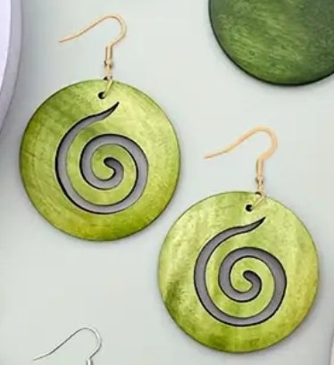 ON HAND GREEN 5 STYLES EARRINGS