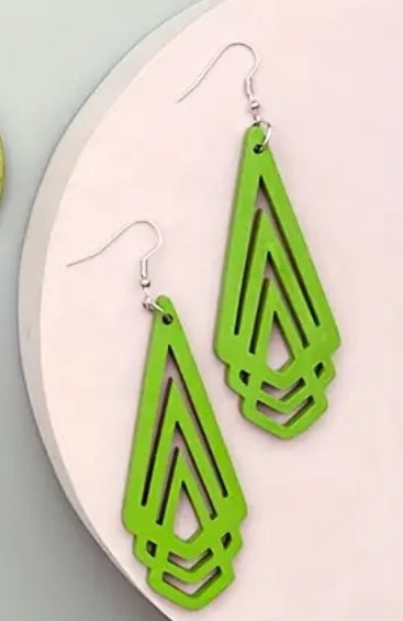 ON HAND GREEN 5 STYLES EARRINGS