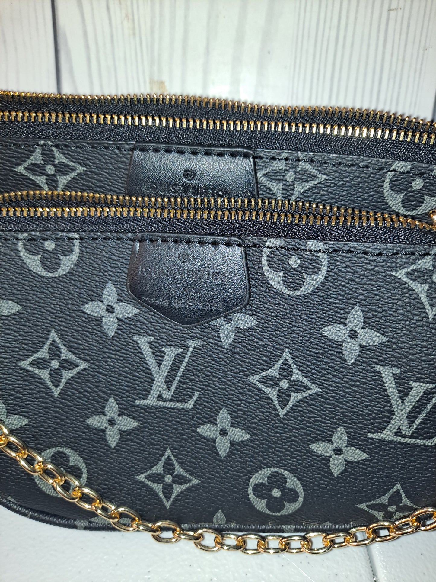 Clearance BLACK LV 3PC CROSSBODY BAG
