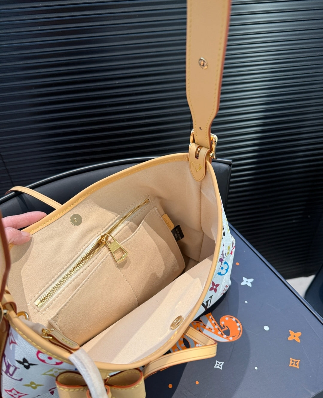 LV BAG & WRISTLET