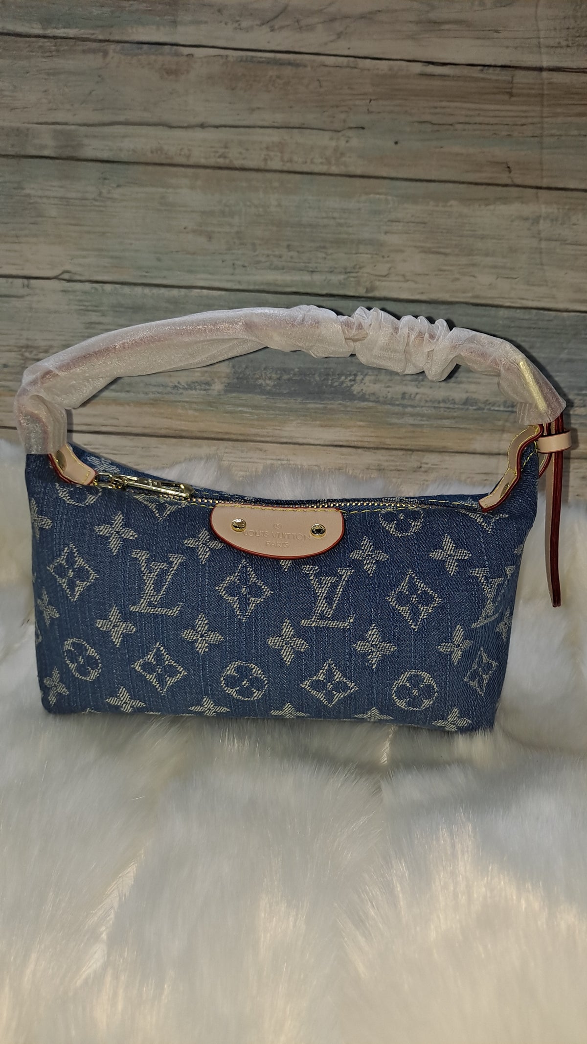 LOUISV MINI DENIUM SHOULDER BAG