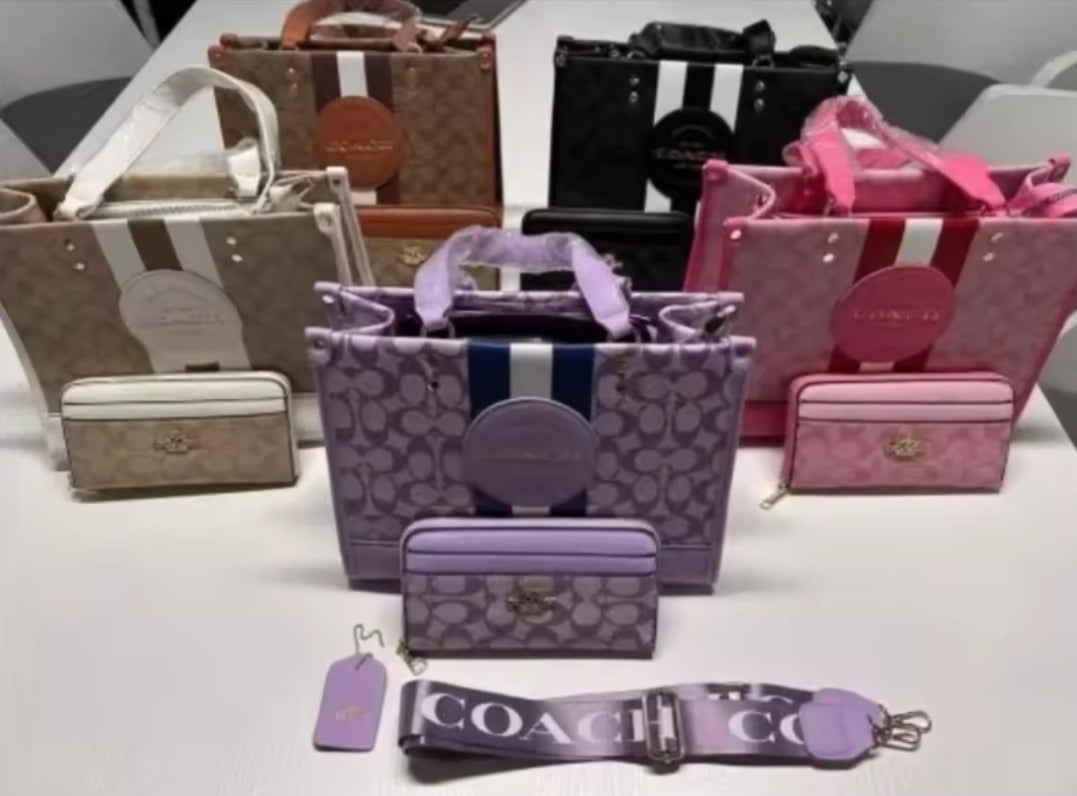 CH TOTE BAGS W/CROSSBODY STRAP & WALLET
