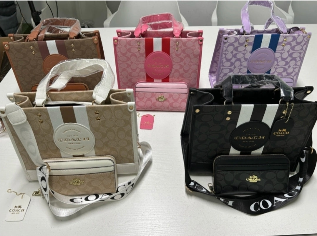 CH TOTE BAGS W/CROSSBODY STRAP & WALLET
