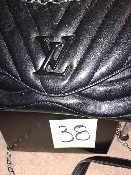#38 LV Black Soft crossbody bag. CLEARANCE
