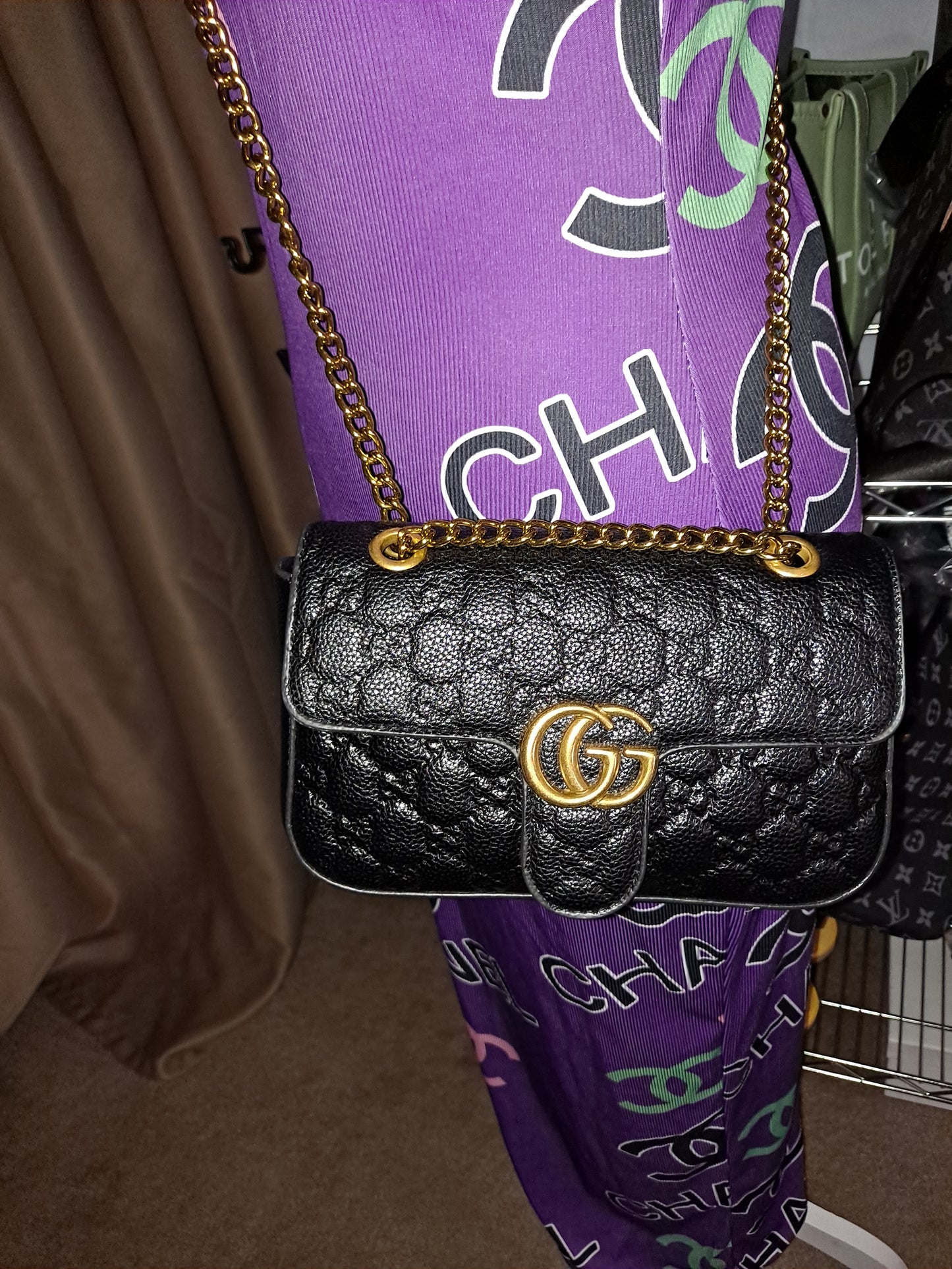 ON HAND GG EMBOSSED CROSSBODY BAG