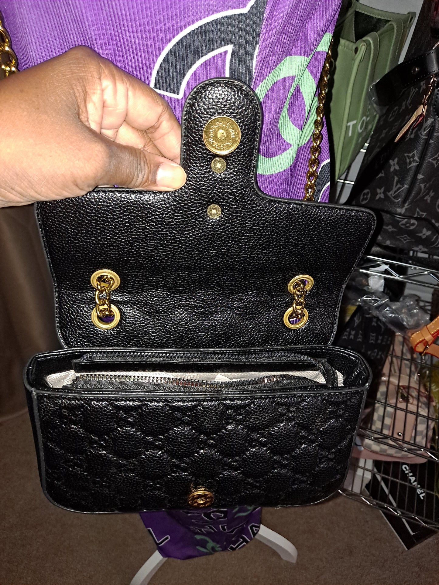 ON HAND GG EMBOSSED CROSSBODY BAG