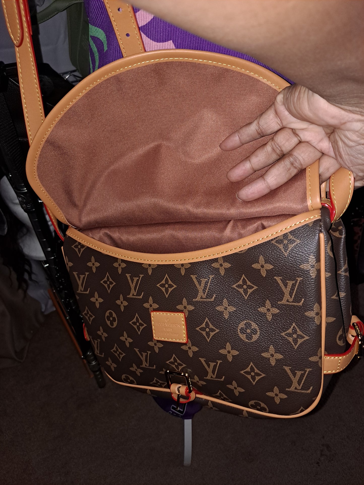 ON HAND LV DOUBLE SIDED CROSSBODY