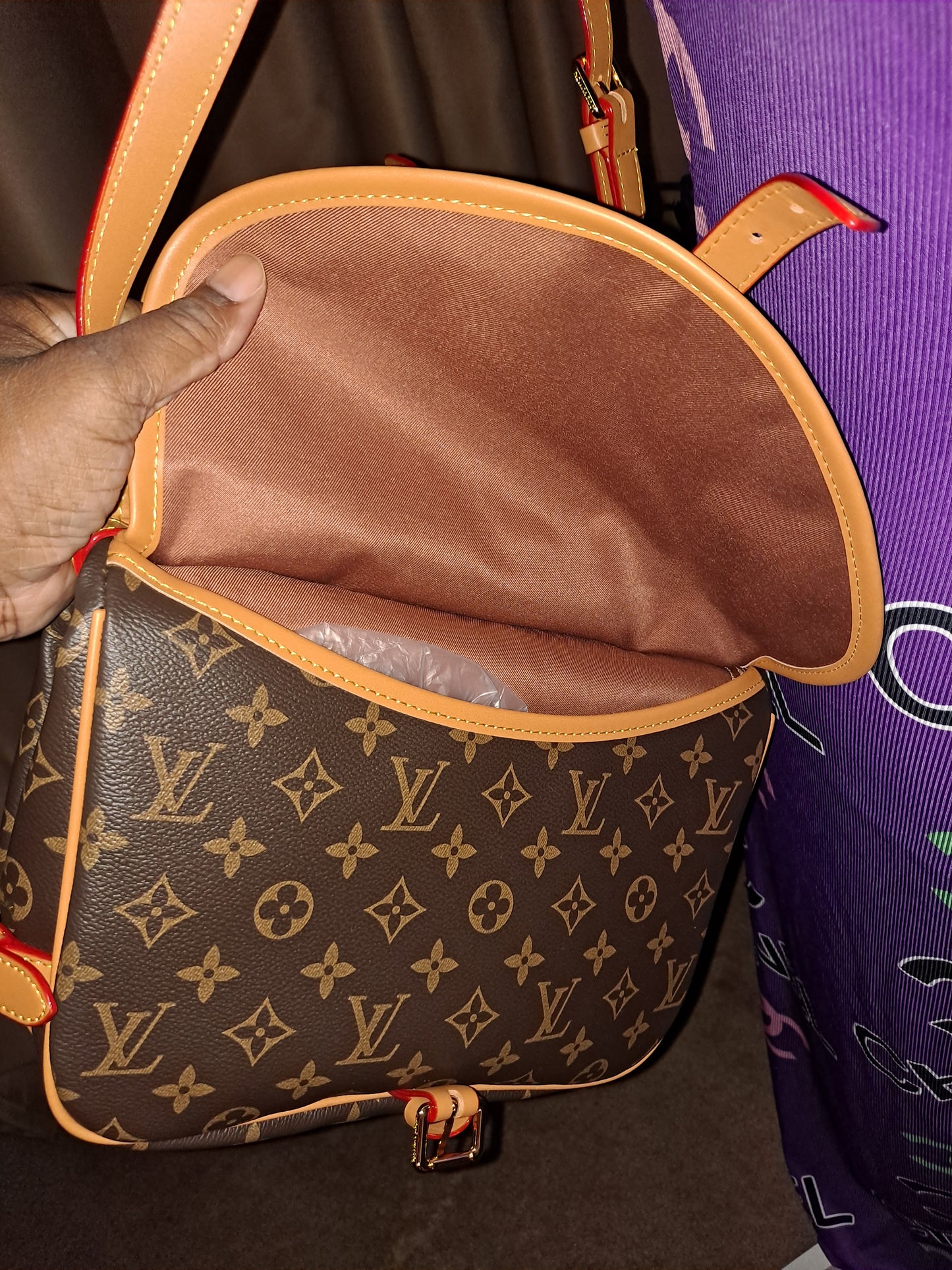 ON HAND LV DOUBLE SIDED CROSSBODY