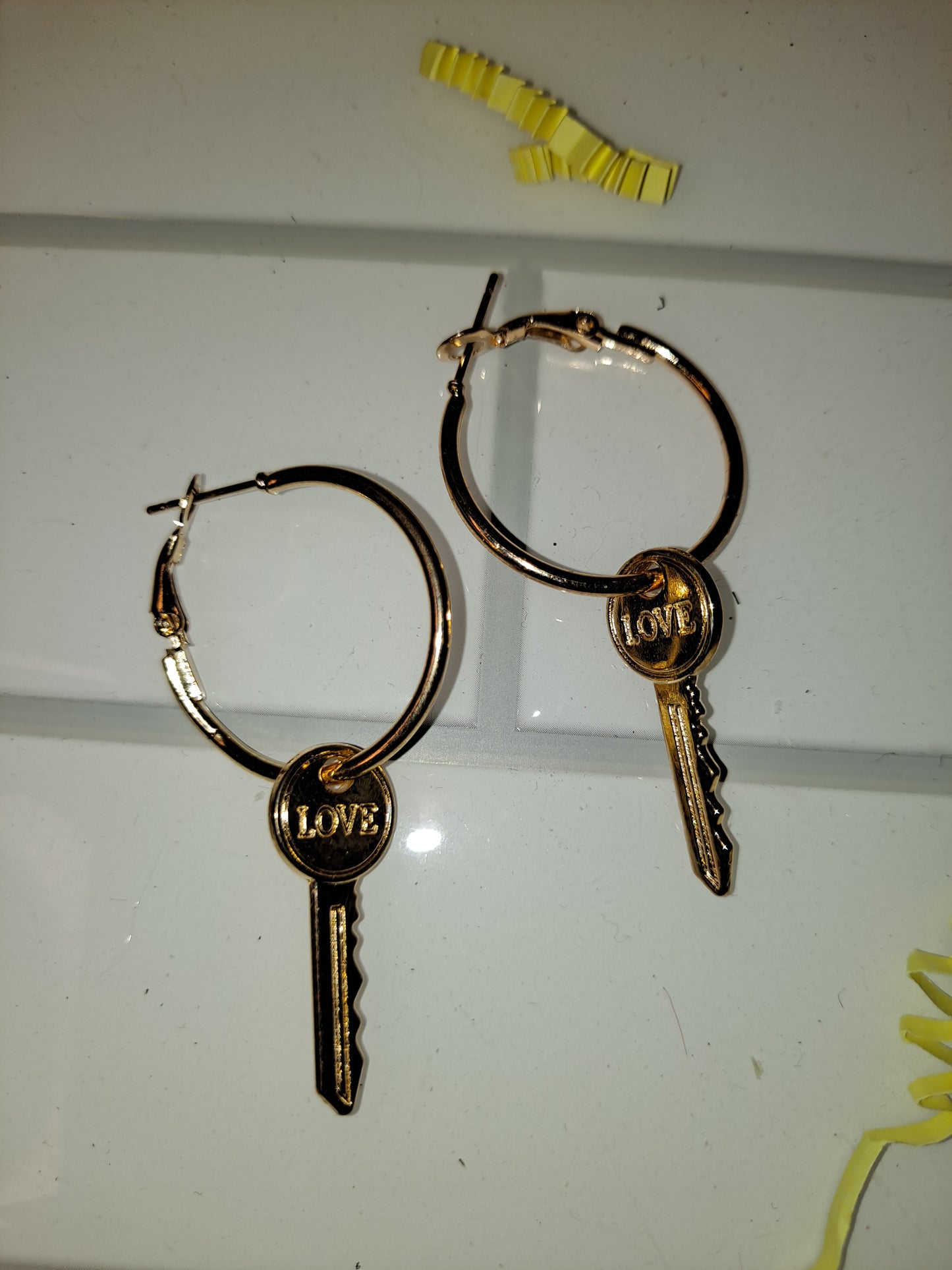 KEY. LOCK & KEY EARRINGS