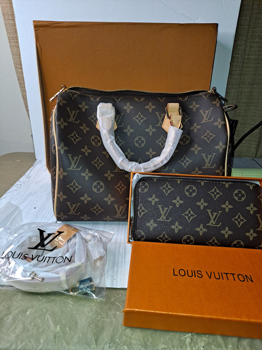 ON HAND LV 30 SPEEDY BAG LOCK & KEY, WALLET