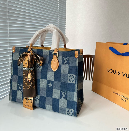 LV DENIM TOTE BAGS 73420180