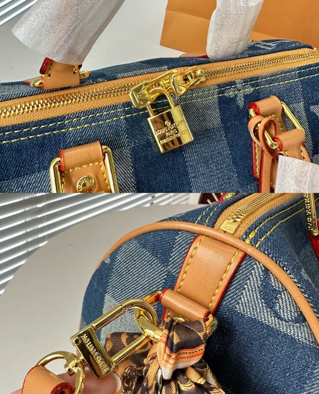 LV DENIM SPEEDY CROSSBODY BAG 73420170