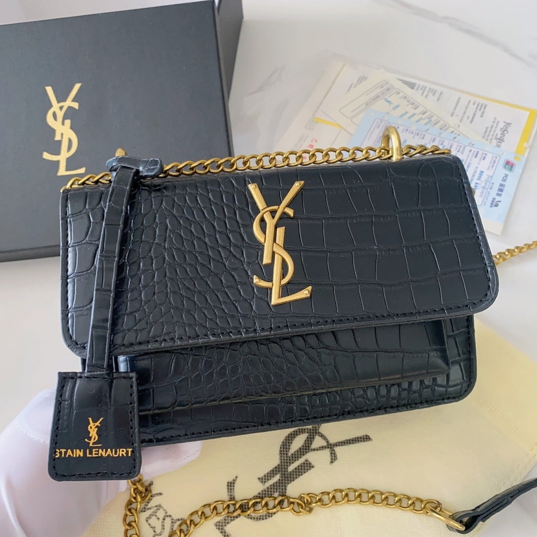 YLS GOLD CHAIN CROSSBODY BAGS 8625