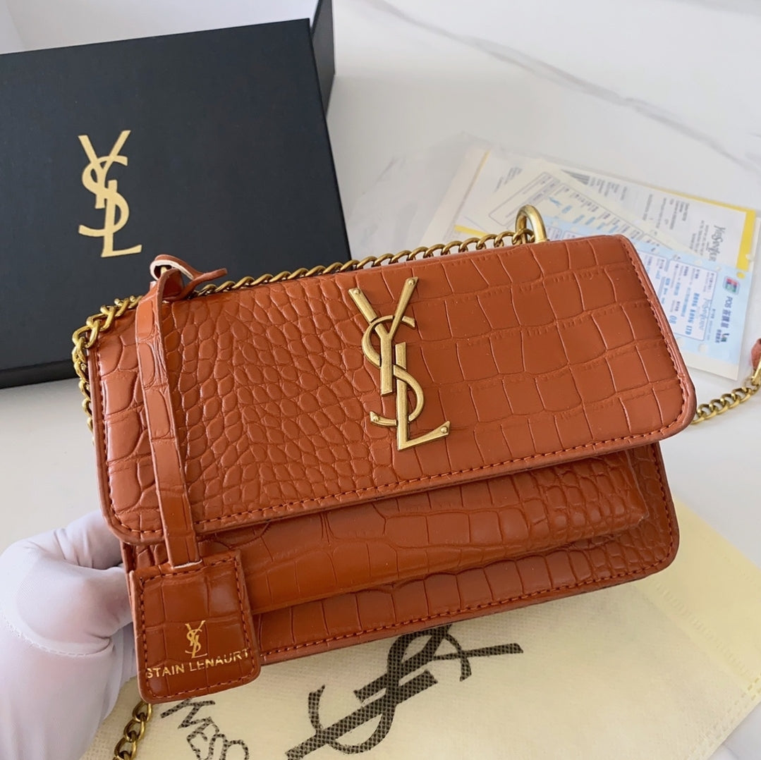 YLS GOLD CHAIN CROSSBODY BAGS 8625